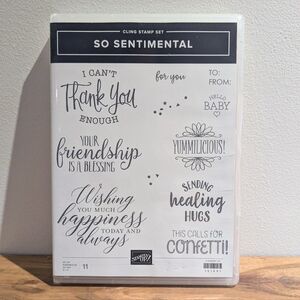 Stampin’ Up! So Sentimental Cling Stamp Set